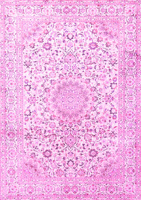 Medallion Pink Traditional Rug, tr1080pnk