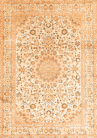 Medallion Orange Traditional Rug, tr1080org