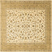 Square Machine Washable Persian Brown Traditional Rug, wshtr1081brn