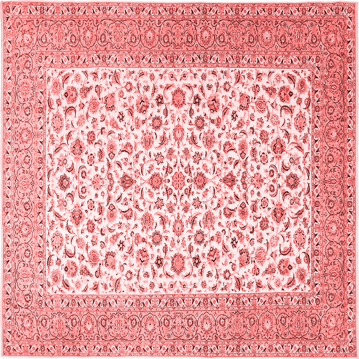 Machine Washable Persian Red Traditional Rug, wshtr1081red