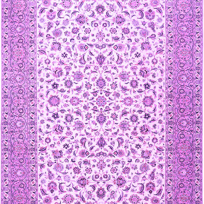 Machine Washable Persian Purple Traditional Area Rugs, wshtr1081pur