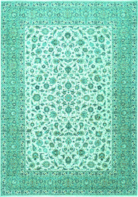 Persian Turquoise Traditional Rug, tr1081turq