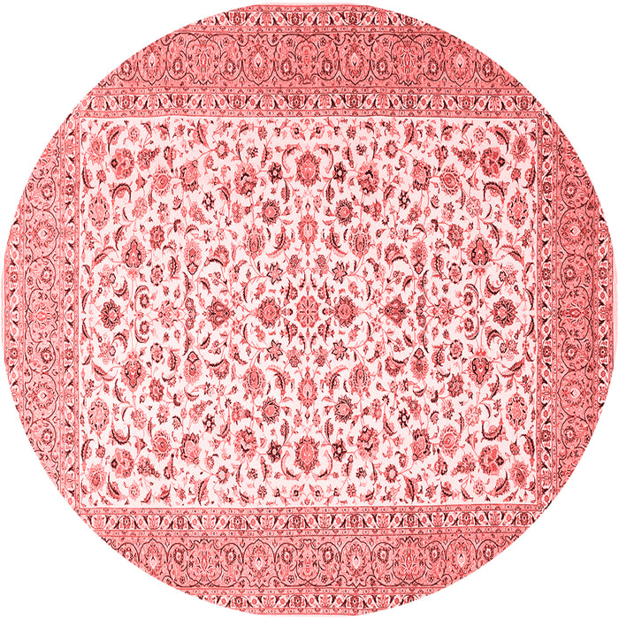 Machine Washable Persian Red Traditional Rug, wshtr1081red