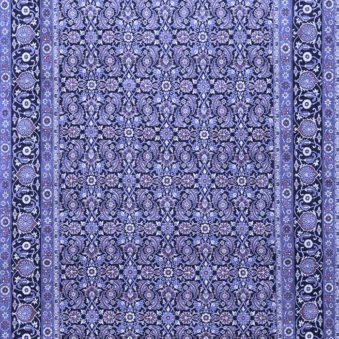 Machine Washable Persian Blue Traditional Rug, wshtr1082blu