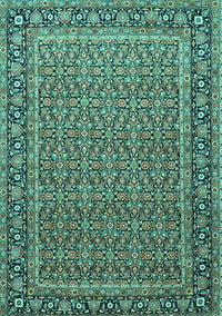 Persian Turquoise Traditional Rug, tr1082turq