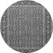 Machine Washable Persian Gray Traditional Rug, wshtr1082gry