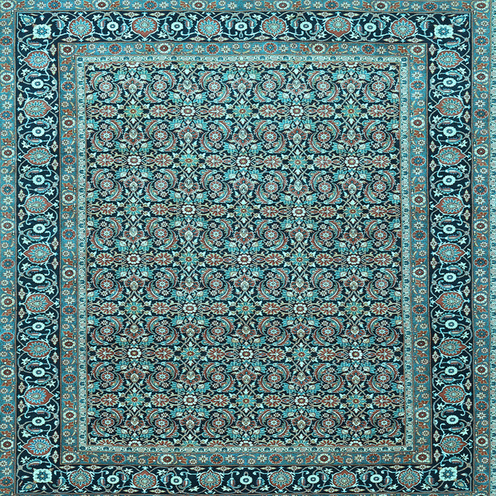 Square Persian Light Blue Traditional Rug, tr1082lblu