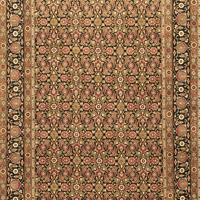 Machine Washable Persian Brown Traditional Rug, wshtr1082brn