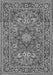 Medallion Gray Traditional Rug, tr1083gry