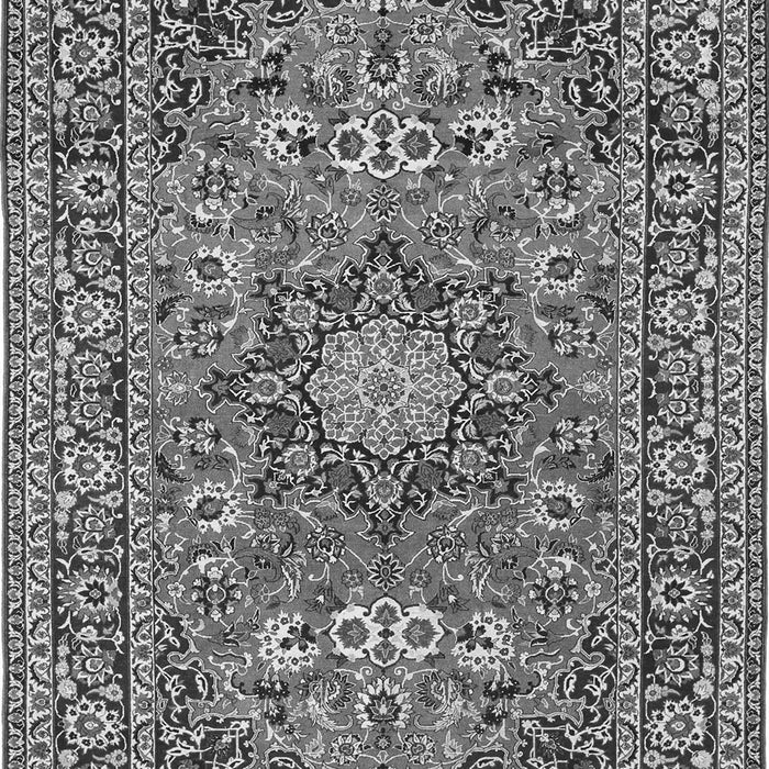 Medallion Gray Traditional Rug, tr1083gry
