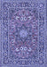 Medallion Blue Traditional Rug, tr1083blu