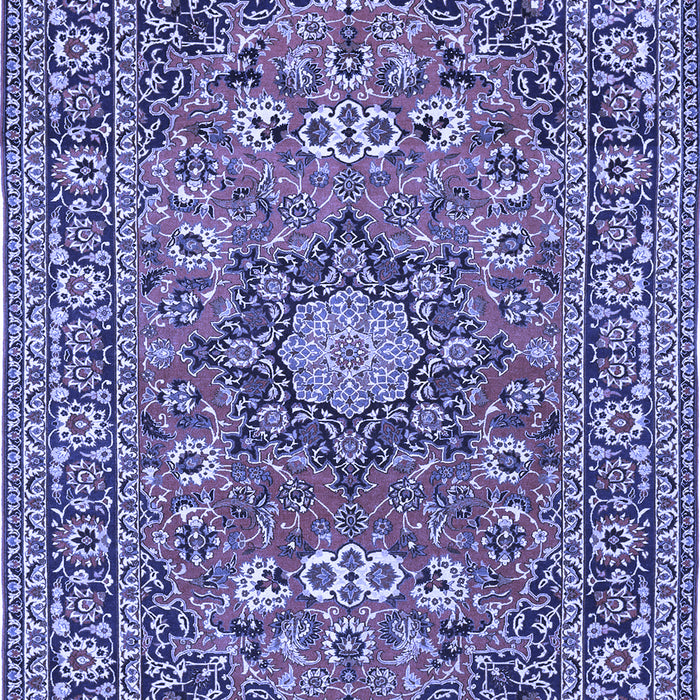 Medallion Blue Traditional Rug, tr1083blu