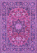 Medallion Purple Traditional Rug, tr1083pur