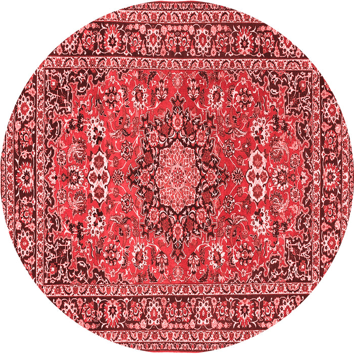 Medallion Red Traditional Rug, tr1083red