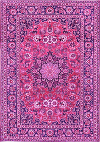 Medallion Pink Traditional Rug, tr1083pnk