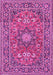 Medallion Pink Traditional Rug, tr1083pnk