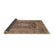 Sideview of Traditional Reddish Brown Medallion Rug, tr1084