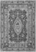 Medallion Gray Traditional Rug, tr1084gry