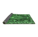 Sideview of Medallion Emerald Green Traditional Rug, tr1085emgrn