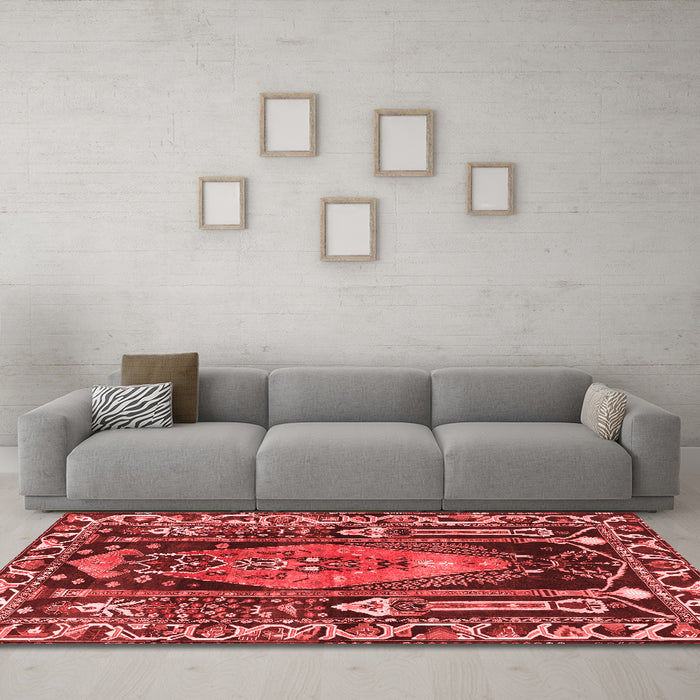 Traditional Red Washable Rugs
