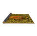 Sideview of Medallion Yellow Traditional Rug, tr1085yw