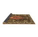 Sideview of Medallion Brown Traditional Rug, tr1085brn