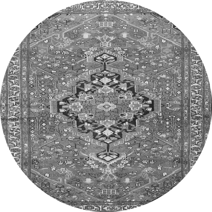 Square Persian Gray Traditional Rug, tr1086gry