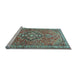 Sideview of Machine Washable Persian Light Blue Traditional Rug, wshtr1086lblu