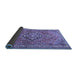 Sideview of Persian Blue Traditional Rug, tr1086blu
