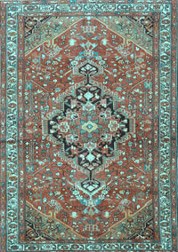 Persian Light Blue Traditional Rug, tr1086lblu