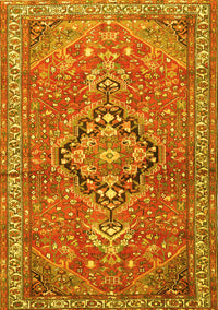 Persian Yellow Traditional Rug, tr1086yw