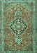 Persian Turquoise Traditional Rug, tr1086turq