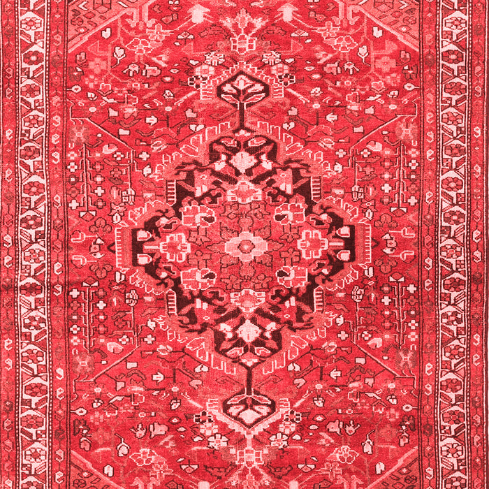 Machine Washable Persian Red Traditional Rug, wshtr1086red