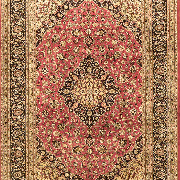 Machine Washable Persian Brown Traditional Rug, wshtr1087brn
