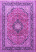 Machine Washable Persian Purple Traditional Area Rugs, wshtr1087pur