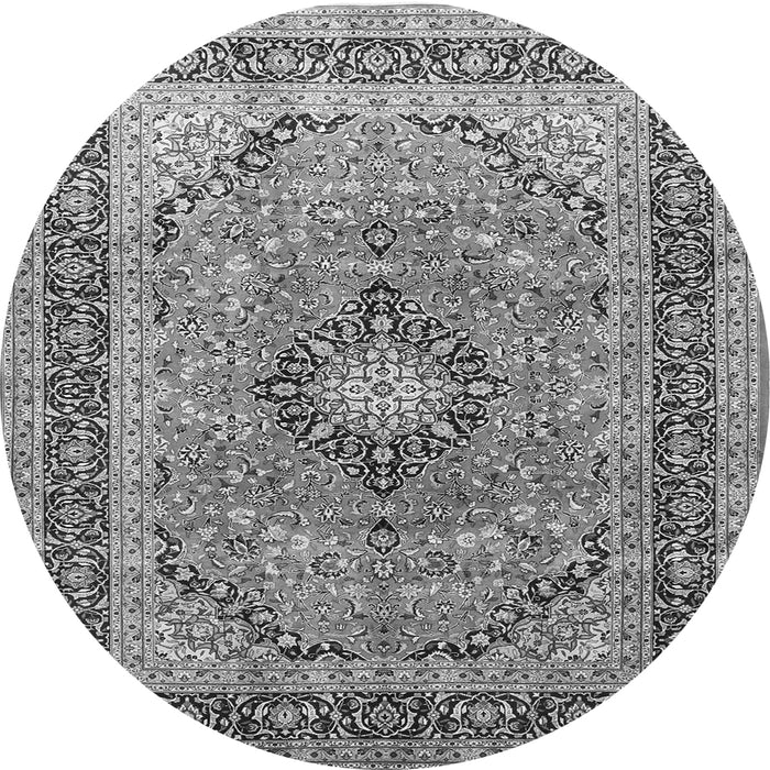 Machine Washable Persian Gray Traditional Rug, wshtr1087gry