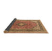 Sideview of Persian Brown Traditional Rug, tr1087brn