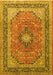 Machine Washable Persian Yellow Traditional Rug, wshtr1087yw