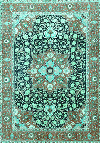 Persian Turquoise Traditional Rug, tr1088turq