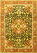 Machine Washable Persian Yellow Traditional Rug, wshtr1088yw