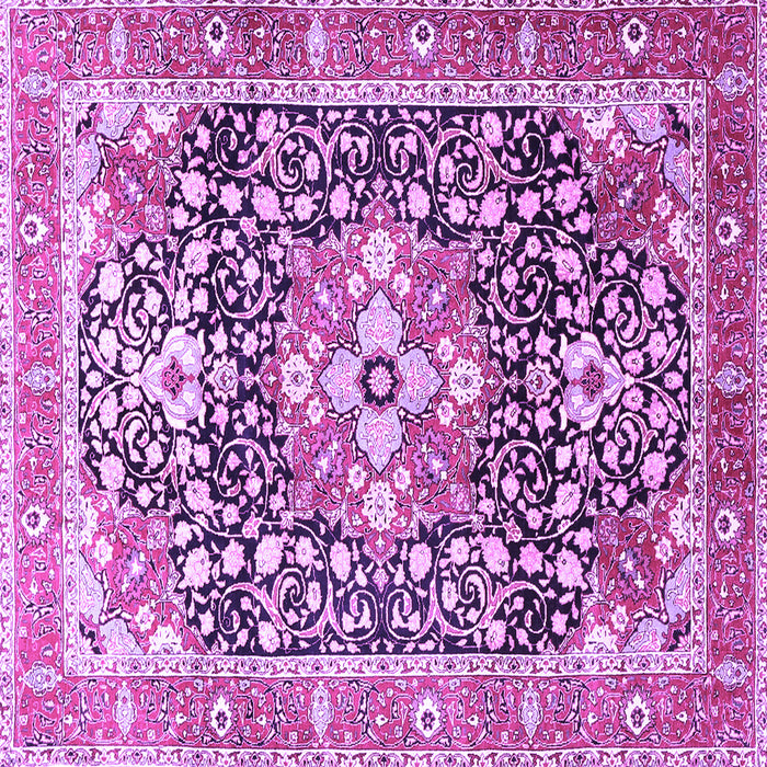 Square Persian Purple Traditional Rug, tr1088pur