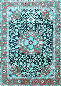 Persian Light Blue Traditional Rug, tr1088lblu