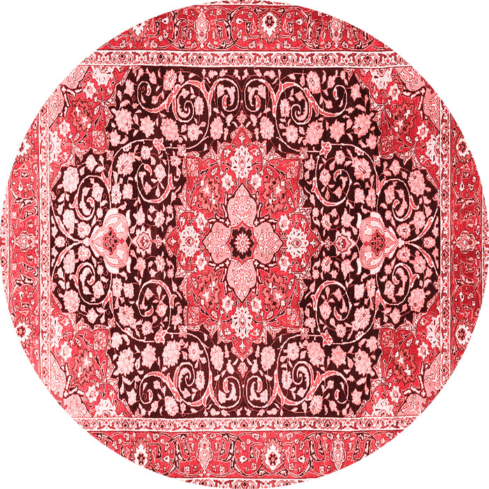 Machine Washable Persian Red Traditional Rug, wshtr1088red