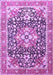 Machine Washable Persian Purple Traditional Area Rugs, wshtr1088pur