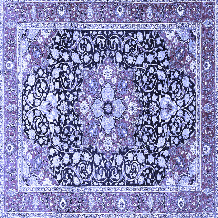 Square Persian Blue Traditional Rug, tr1088blu