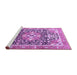 Sideview of Machine Washable Persian Purple Traditional Area Rugs, wshtr1088pur