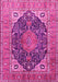 Medallion Pink Traditional Rug, tr1089pnk