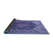 Sideview of Medallion Blue Traditional Rug, tr1089blu