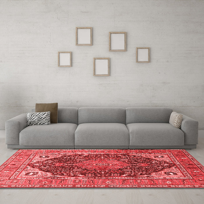 Traditional Red Washable Rugs