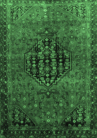 Persian Emerald Green Traditional Rug, tr108emgrn